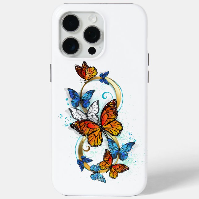 Funda De Case-Mate Para iPhone Infinidad de Mariposas Monarca (Reverso )