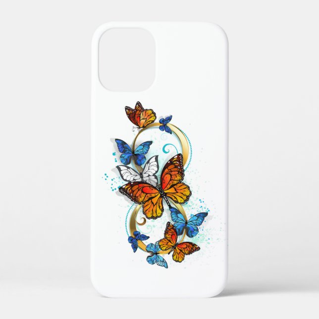 Funda De Case-Mate Para iPhone Infinidad de Mariposas Monarca (Reverso )
