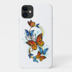 Funda Para iPhone 11 Infinidad de Mariposas Monarca