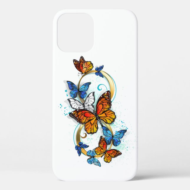 Funda De Case-Mate Para iPhone Infinidad de Mariposas Monarca (Reverso )