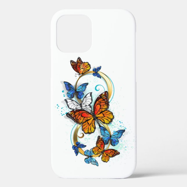 Funda De Case-Mate Para iPhone Infinidad de Mariposas Monarca (Reverso )