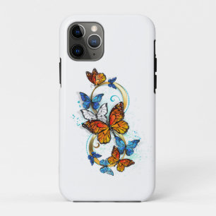 Funda Para iPhone 11 Pro Infinidad de mariposas monarca
