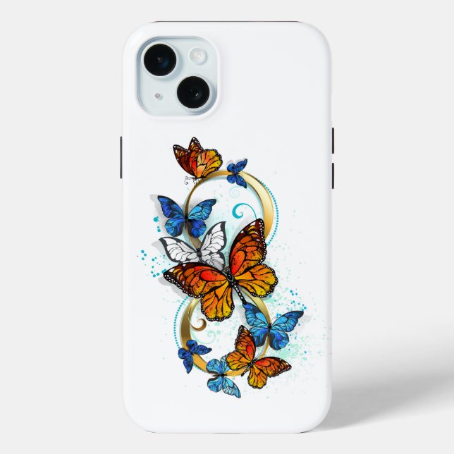 Funda De Case-Mate Para iPhone Infinidad de Mariposas Monarca (Reverso )