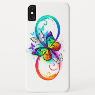 Funda Para iPhone XS Max Infinito brillante con mariposa arco iris