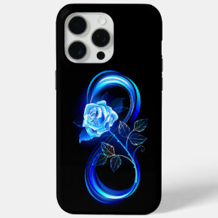 Funda Para iPhone 15 Pro Max Infinito brillante con rosa azul