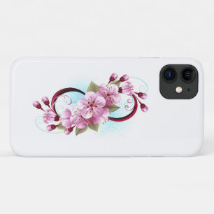 Funda Para iPhone 11 Infinito con las flores de flores de Sakura Blosso