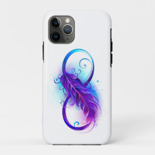 Funda Para iPhone 11 Pro Infinito con pluma púrpura
