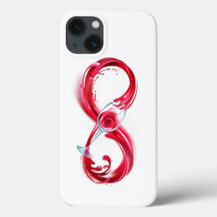 Funda Para iPhone 13 Infinito con vino Rojo