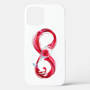 Funda Para iPhone 12 Infinito con vino Rojo