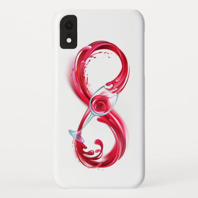Funda De Case-Mate Para iPhone Infinito con vino Rojo (Reverso)