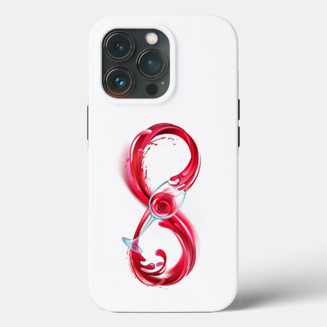 Funda De Case-Mate Para iPhone Infinito con vino Rojo (Reverso )