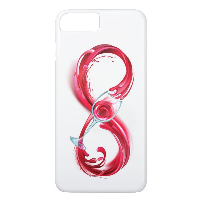 Funda De Case-Mate Para iPhone Infinito con vino Rojo (Reverso)