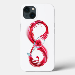 Funda Para iPhone 13 Infinito con vino Rojo