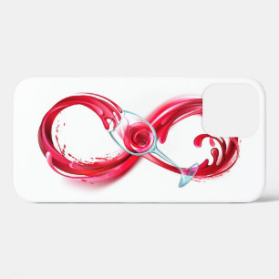 Funda Para iPhone 12 Pro Infinito con vino Rojo