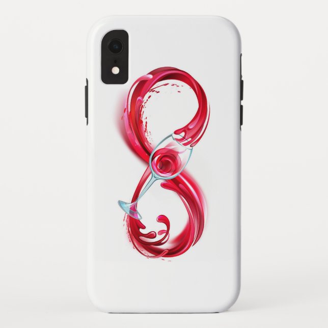 Funda De Case-Mate Para iPhone Infinito con vino Rojo (Reverso)