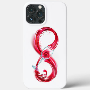 Funda Para iPhone 13 Pro Max Infinito con vino Rojo