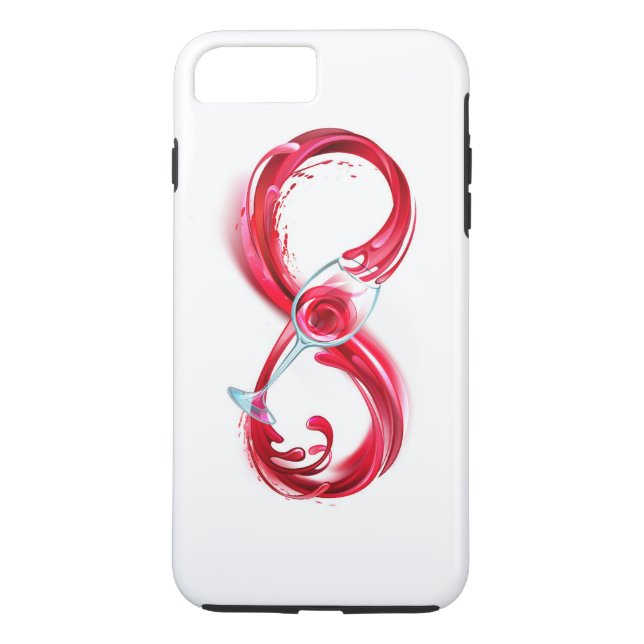 Funda De Case-Mate Para iPhone Infinito con vino Rojo (Reverso)