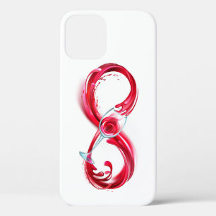 Funda Para iPhone 12 Infinito con vino Rojo