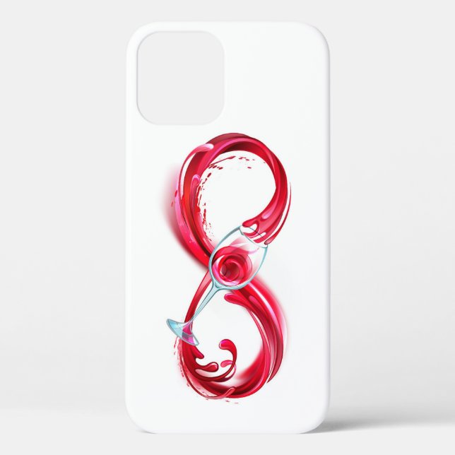 Funda De Case-Mate Para iPhone Infinito con vino Rojo (Reverso )