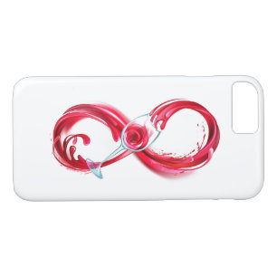 Funda Para iPhone 8/7 Infinito con vino Rojo
