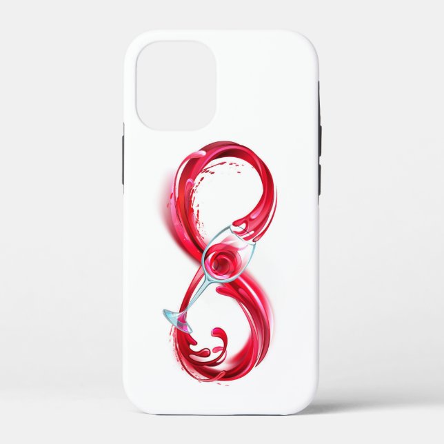 Funda De Case-Mate Para iPhone Infinito con vino Rojo (Reverso )