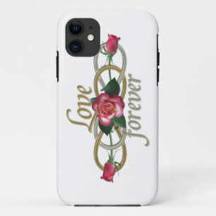Funda Para iPhone 11 Infinito doble - Rosas Amor para siempre
