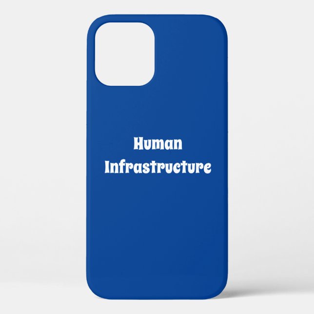 Funda De Case-Mate Para iPhone Infraestructura humana (Reverso )