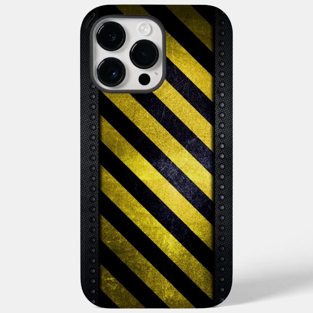 Funda De Case-Mate Para iPhone Ingeniero de construcción de franjas de peligro am (Reverso )
