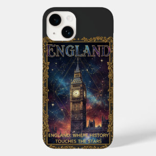 Funda Para iPhone 14 De Case-Mate Inglaterra Cósmica Big Ben Arte Celestial