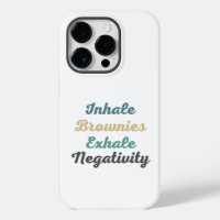 Inhale Brownies Exhale Negatividad Estuche de telé