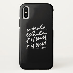 Funda Para iPhone XS Inhale, exhale, está bien