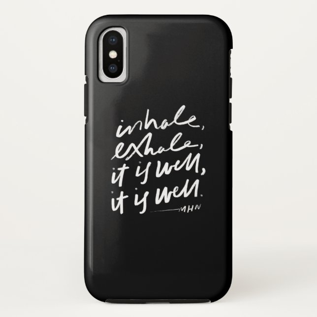 Funda De Case-Mate Para iPhone Inhale, exhale, está bien (Reverso)