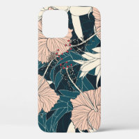 Inhibisco rosa tropical, fondo oscuro