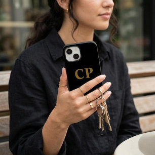 Funda Para iPhone 14 De Case-Mate Inicial de Oro Personalizada