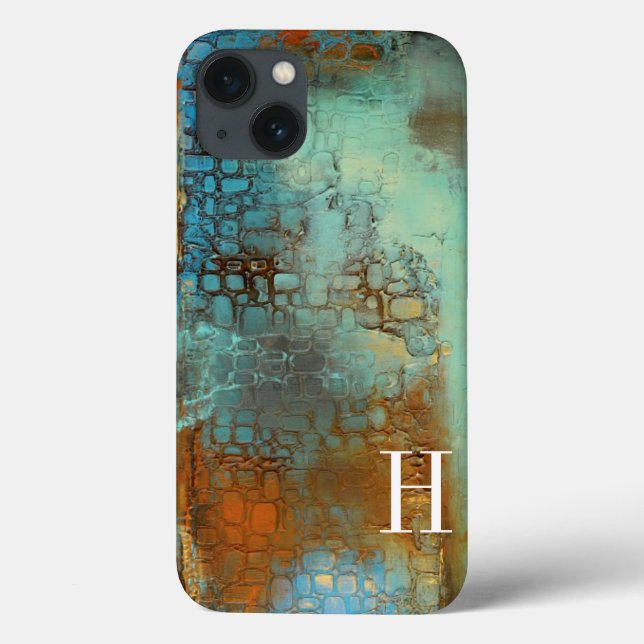 Funda De Case-Mate Para iPhone Inicial | Deja Blue (Reverso)