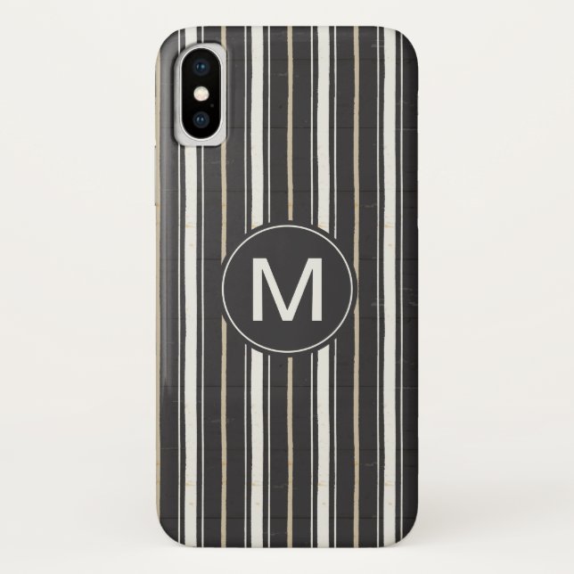 Funda De Case-Mate Para iPhone Inicial| Rótulos simples paso dos (Reverso)