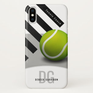 Funda Para iPhone X Iniciales del coche de tenis profesional el  