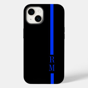 Funda Para iPhone 14 De Case-Mate Iniciales Personalizados delgadas de la línea azul