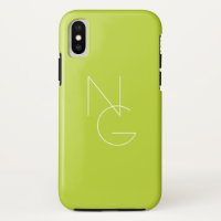 Iniciales superpuestas modernas 2 | Verde lima