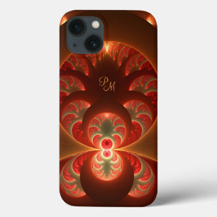 Funda Para iPhone 13 Iniciativas abstractas y luminosas de arte fractal