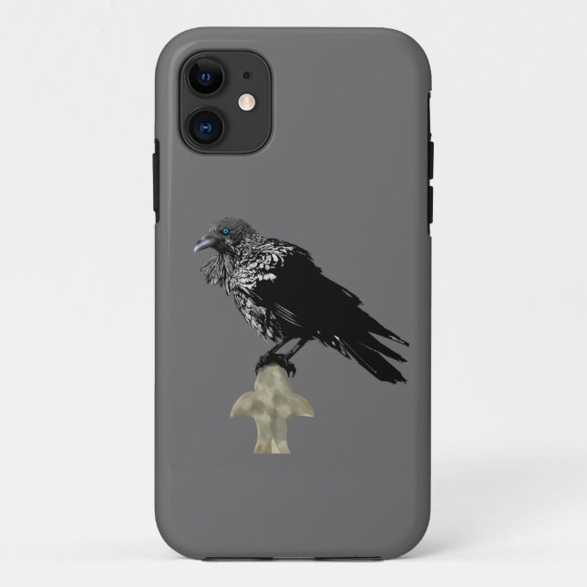 Funda De Case-Mate Para iPhone Inked Raven (Reverso)