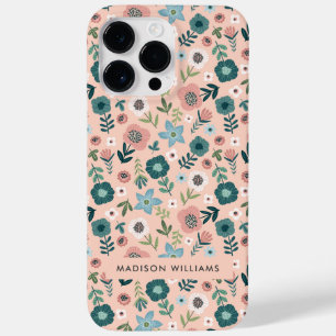 Funda Para iPhone 14 Pro Max De Case-Mate Inscripción editable Flores Funda-Mate Minimalista