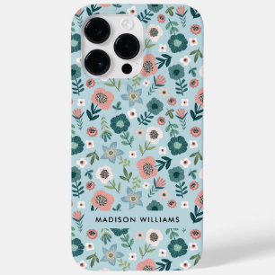 Funda Para iPhone 14 Pro Max De Case-Mate Inscripción editable Flores Funda-Mate Minimalista