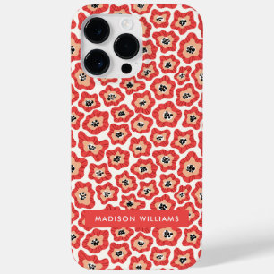 Funda Para iPhone 14 Pro Max De Case-Mate Inscripción editable Flores Minimalista Case-Mate