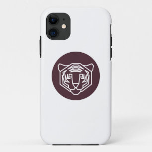Funda Para iPhone 11 Insignia de la cara del tigre