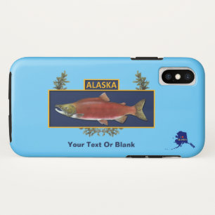 Funda Para iPhone XS Insignia de pescador de combate Alaska