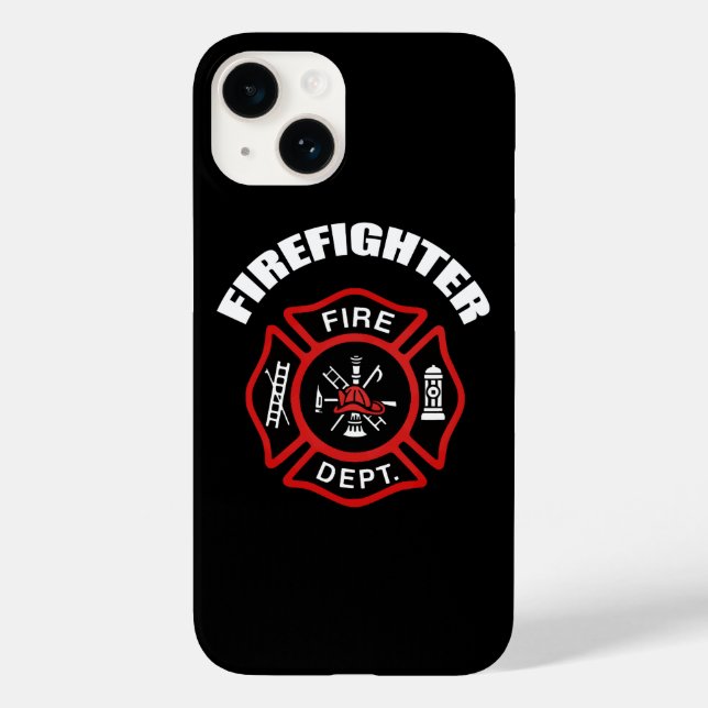 Funda De Case-Mate Para iPhone Insignia del bombero (Reverso )