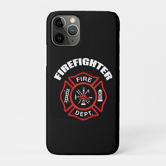 Funda De Case-Mate Para iPhone Insignia del bombero (Reverso)