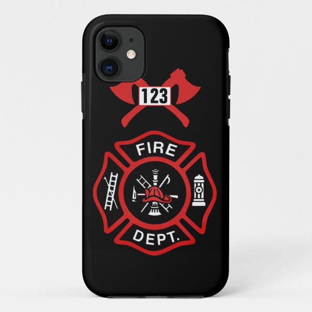 Funda De Case-Mate Para iPhone Insignia del cuerpo de bomberos (Reverso)