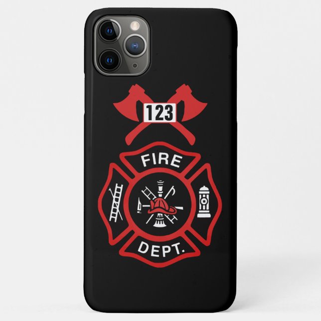 Funda De Case-Mate Para iPhone Insignia del cuerpo de bomberos (Reverso)